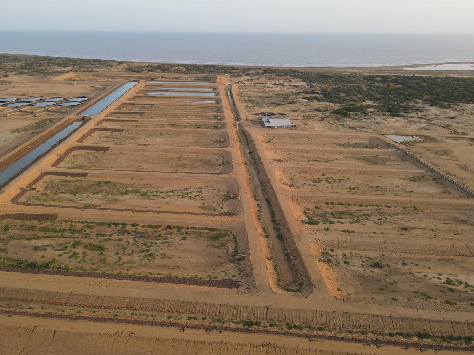 Aerial view of a structural engineering project site